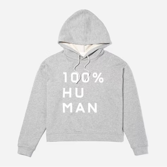 Everlane 100% Human Typography Hoodie Sweatshirt - Picture 4 of 11